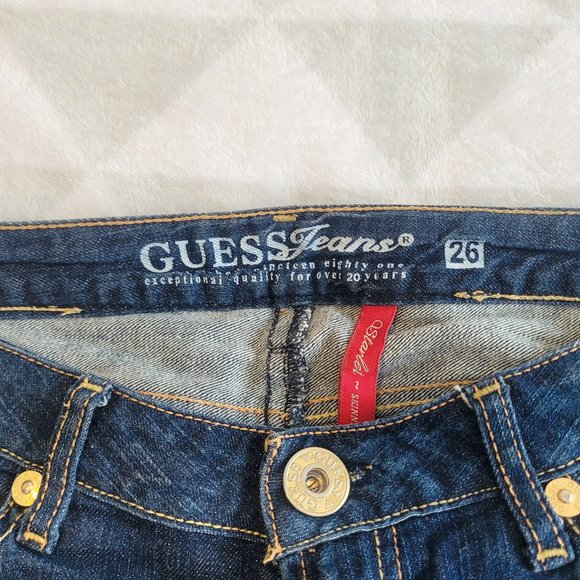 GUESS Denim Classic Low Rise Jeans, Y2K Curvy Jeans, Size 26 - Picture 4 of 9